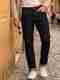 DENIM LOOK Men Relaxed Fit Dark Grey Jeans - Image 7