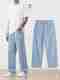 sky collection Men Baggy Fit Mid Rise Blue Jeans - Image 7