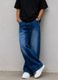 DAHZ Men Baggy Fit High Rise Blue Jeans - Image 8