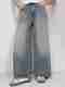 Women Loose Fit High Rise Blue Jeans - Image 7