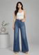 AAV2 Women Wide Leg High Rise Light Blue Jeans - Image 7