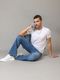 Trimted Men Flared Mid Rise Blue Jeans - Image 8