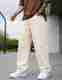 CABRRR Men Loose Fit Mid Rise White Jeans - Image 7