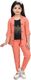Fariha Fashions Girls Party(Festive) Top Pant (PINK) - Image 8