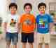 Ryze Boys & Girls Printed Polyester T-Shirt (Red, Pack of 1) - Image 5