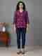 saadgee Floral Print Pure Cotton Straight Kurta for Women (Pink) - Image 2
