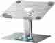 Portronics My Buddy K9 Pro 2-in-1 Metal Laptop Stand with Phone Holder & 360° Rotating Base POR-3106 Iron Rotatable Laptop Stand with Adjustable Height Compatible with 26 - 35 cm, 36 - 39cm Laptops (Grey) - Image 7