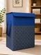 Mteaser 75 L Grey, Blue Laundry Basket (Non Woven) - Image 8