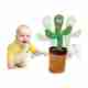 FINARO Cactus Toy For Kids With LIght light And Music With Usb Cable Talk And Dancing (Multicolor) - Image 4