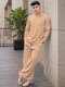 WOXELL Men Night Suit Black Striped - Image 4