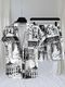 AUSK Men's Beige Printed Night Suit Set - Image 4