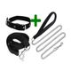 ADIOS Red Nylon Spike Dog Collar Combo - Image 8