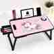 HF HARSH FASHION Barbie01 Wood Portable Laptop Table, Barbie Pink - Image 2