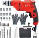 RanPra 10MM DRILL MACHINE AND 110MM ANGLE GRINDER AND TOOL SET Pistol Grip Drill (10 mm Chuck Size) - Image 3