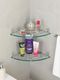 VRPRIME 2 Pc Self-Adhesive Aluminium Bathroom Corner Shelf 2 Pieces - Image 8