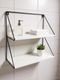 bestfocraft Wall Mounted Car Spoiler Shelf, White, 1 Shelf - Image 3