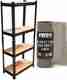 AshandRoh Adjustable Wooden Iron Wall Shelf 5 Shelves - Image 6