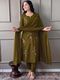 Trendz Tycoon Embroidered Kurta, Salwar & Dupatta Set - Image 8