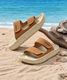 PROFOAM Men Sandal (Olive, Beige , 10) - Image 3