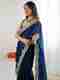 Vinayak Textile Bollywood Tissue Saree Pink Gold - Image 5