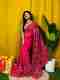 Tasrika Embroidered Bollywood Satin Saree - Image 7