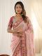 Tasrika Embroidered Bollywood Satin Saree - Image 8