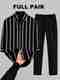 VG BROTHER Men Regular Fit Striped Spread Collar Casual Shirt (Pack - Image 7