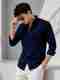 Lolark Men Relaxed Fit Solid Spread Collar Casual Shirt - Image 6