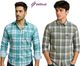 PROVOGUE Men Slim Fit Checkered Casual Shirt - Image 4
