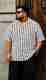 FitAura Men Regular Fit Striped Shirt - Image 7