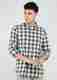 Men Regular Fit Checkered Spread Collar Casual Shirt - Image 6