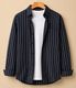 SEEWAYS Men Slim Fit Striped Shirt - Image 8