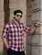 Men Regular Fit Checkered Spread Collar Casual Shirt - Image 7