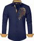 kia international Men Relaxed Fit Printed Mandarin Collar Shirt - Image 8