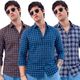 MBF66 Men Slim Fit Checkered Shirt - Image 8