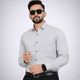 Eagle Loom Men Slim Fit Solid Spread Collar Shirt - Image 7