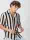 SHOPBAZAR Men Relaxed Fit Striped Spread Collar Casual Shirt - Image 7