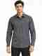 Jai Textiles Men Slim Fit Striped Mandarin Collar Casual Shirt - Image 2