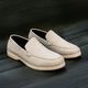 Just Leather Men Classic Suede Leather Loafers (Tan, 9) - Image 4