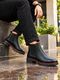 Men's Premium Heel Side Zip Urben Buckle Strap Chelsea Boots For Men - Image 6