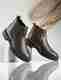 EVICTA Men's Synthetic Leather Chelsea Boots (Black, UK 9) - Image 2