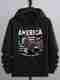 HIP HOP FASHOIN Men Full Sleeve Printed Hooded Sweatshirt - Image 4