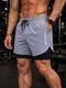 THIRD QUADRANT Printed Men Dark Grey Running Shorts - Image 7