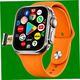 Hayyo Premium Android Smart Watch 5G SIM, Orange Strap - Image 4