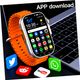 FOAMTECH 5G Android Watch AMOLED Display, Terracotta Orange Strap - Image 7