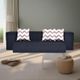 Jute Fabric 3 Seater Fold Out Sofa Cum Bed - Image 7