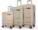 KEPLAR 4W 3-Piece 8-Wheel Luggage Set - Beige - Image 7