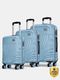 SAFARI Hard Body 3 Luggage Set 8 Wheels 55/65/77 Dusk Green - Image 8