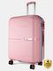 SKYBAGS Medium Check-in Suitcase (67 cm) 8 Wheels - Play Hard Side Trolley Bag, Polypropylene Travel Luggage with Combination Lock - Green - Image 3
