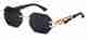 Auralyx UV Protection, Riding Glasses, Polarized Octagonal Sunglasses (Free Size) (For Men & Women, Black) - Image 7